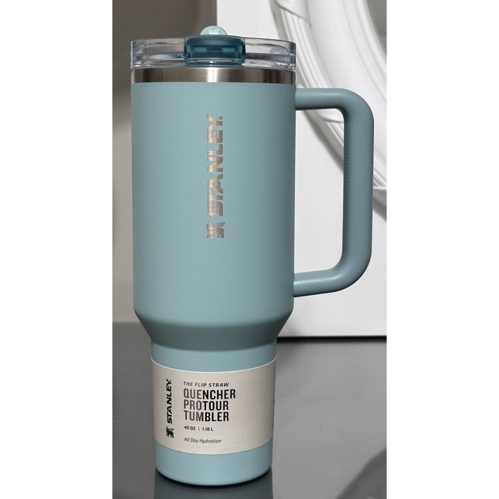 STANLEY QUENCHER PROTOUR 40OZ FLIP STRAW TUMBLER, SEAFOAM